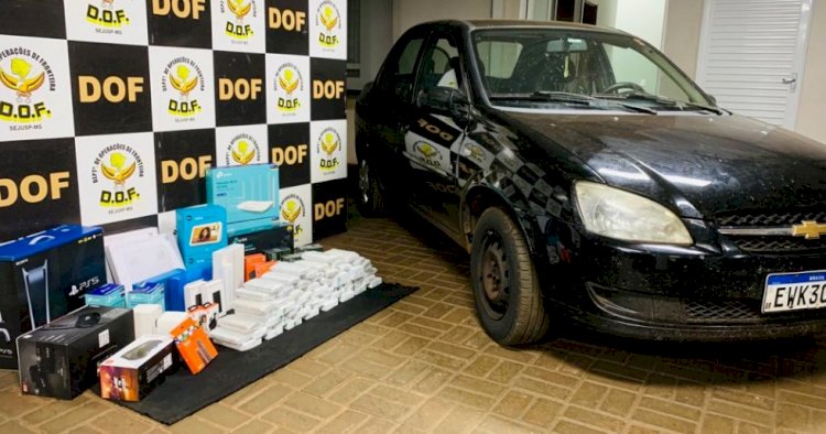 DOF apreende carro com mais de R$ 230 mil em eletrônicos